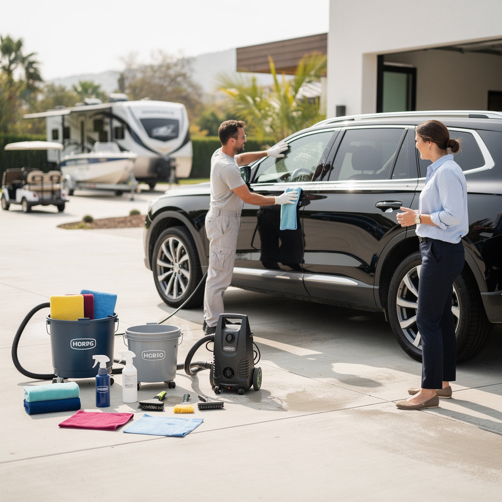 ALLY DETAIL mobile detailing service for specialized vehicles like RVs and boats in Santa Barbara